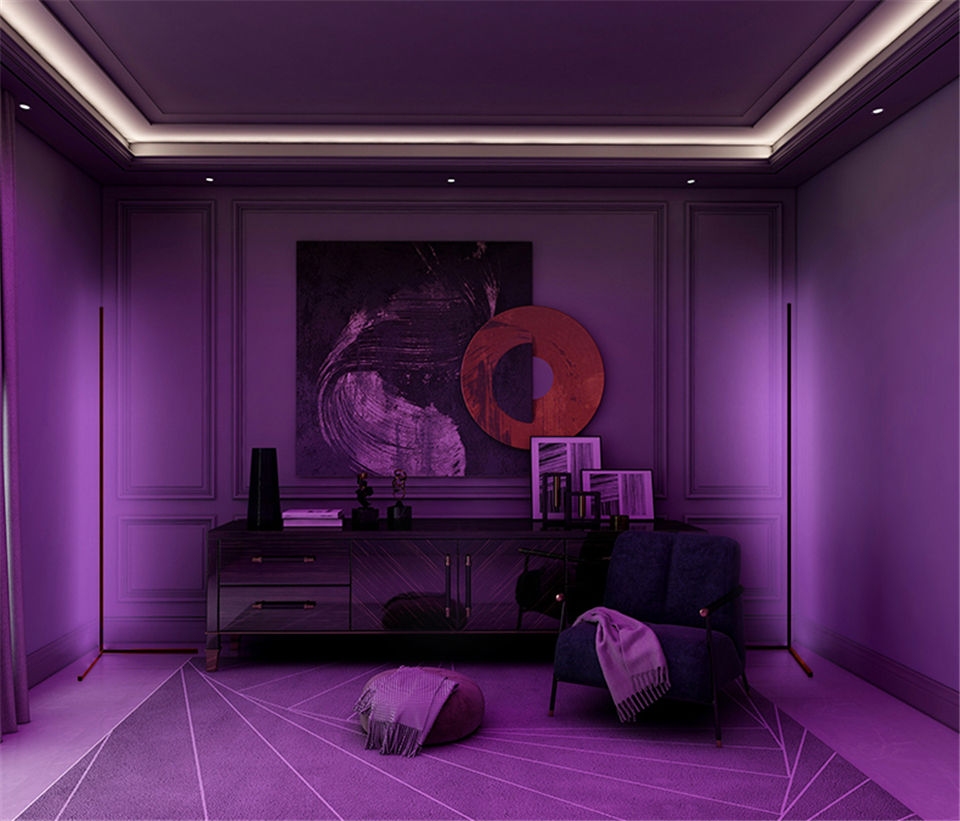LED RGB Stehlampe LIORA schwarz