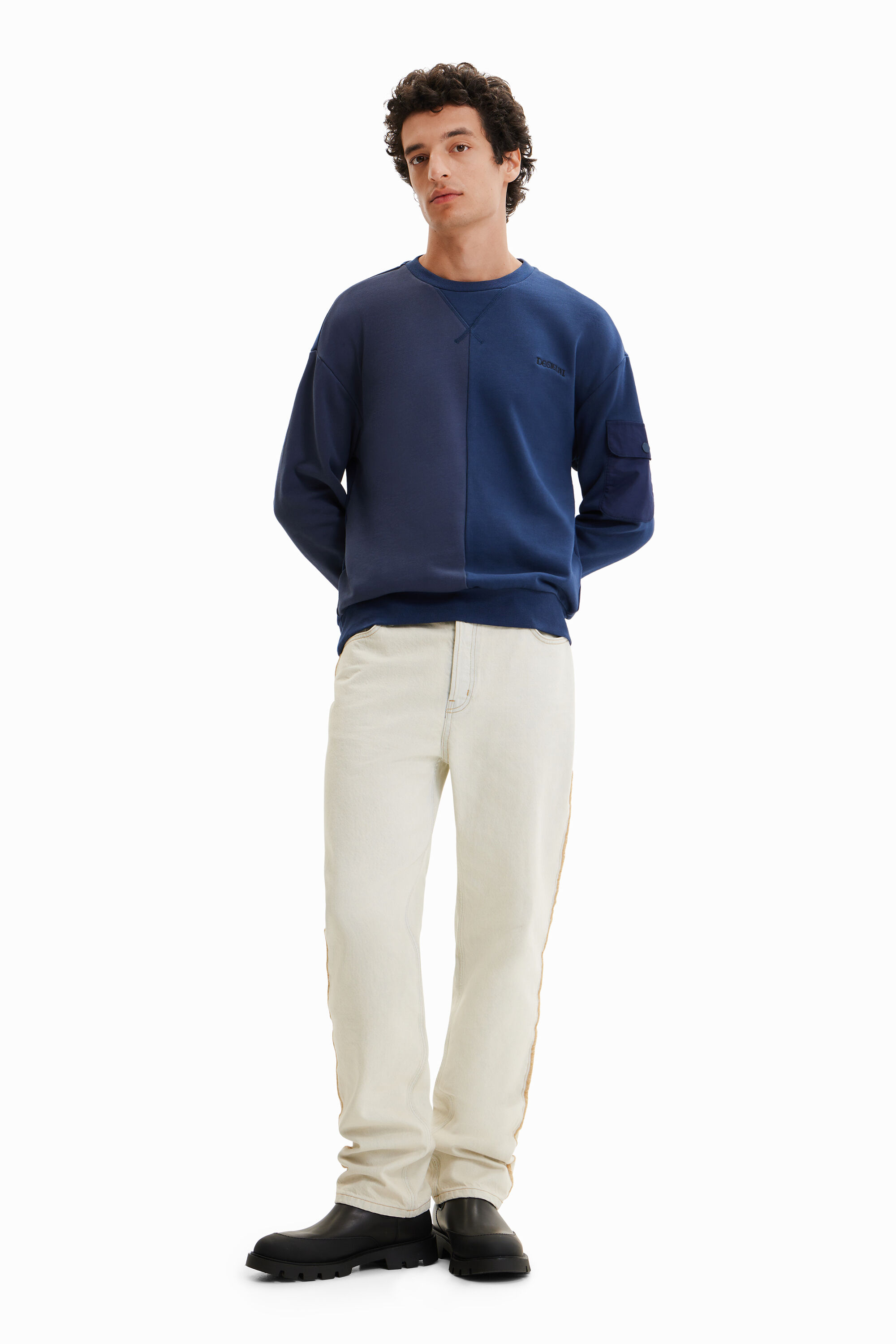 Sweat-shirt bi-motif