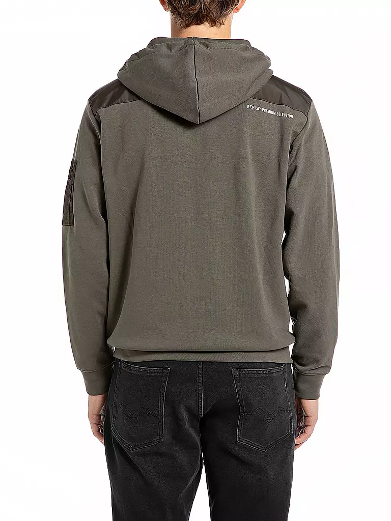REPLAY Sweatjacke  olive