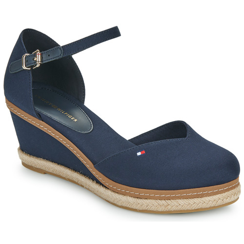 Tommy Hilfiger - BASIC CLOSED TOE MID WEDGE - Marine
