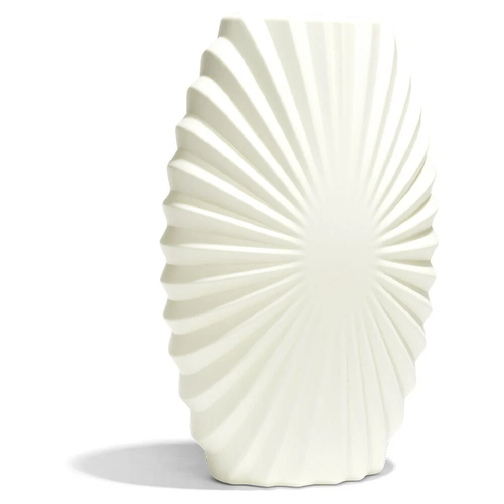 Vase plastique effet origami 9x5xH27cm - 4 coloris
