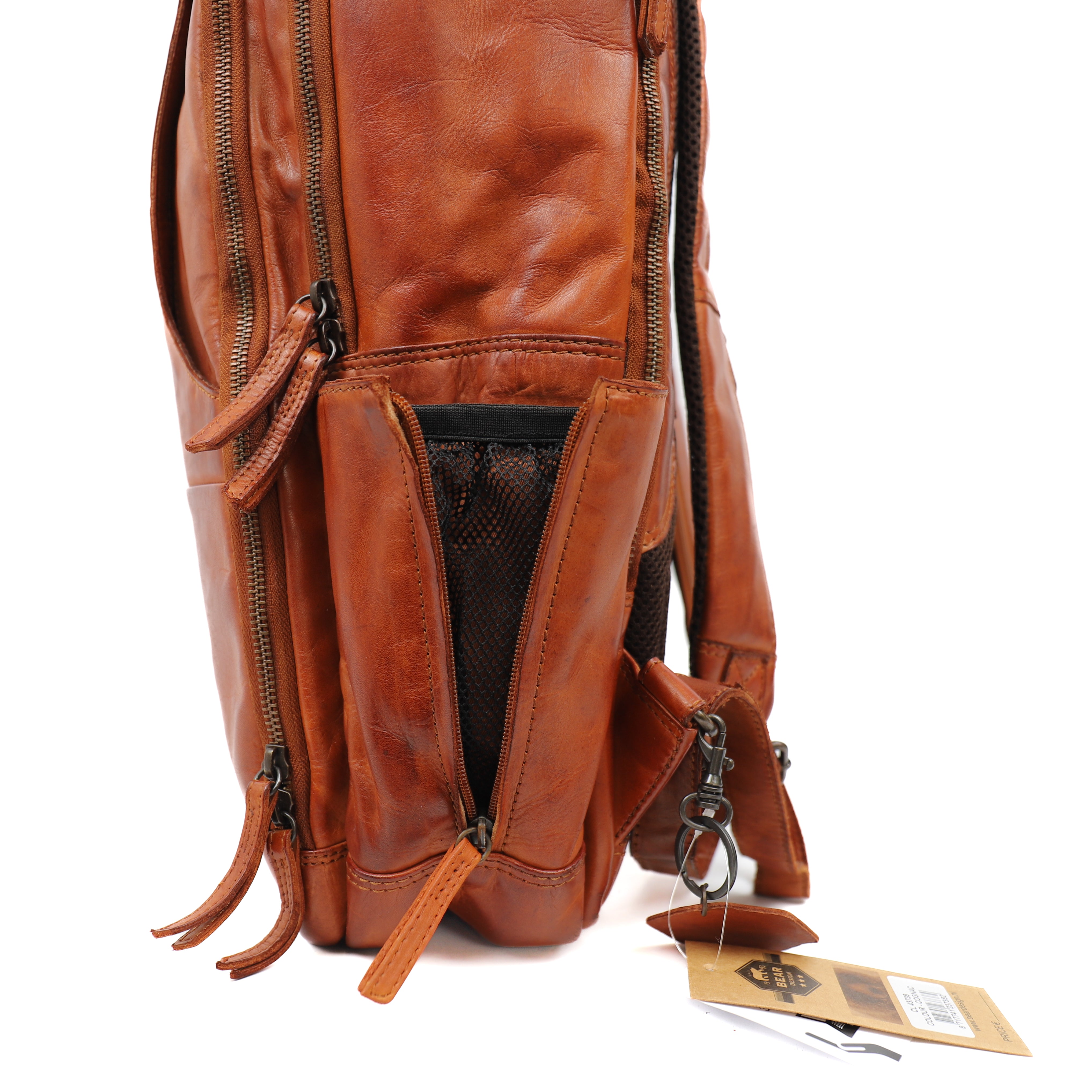 Laptop rugzak 'Jayden' L cognac Cognac