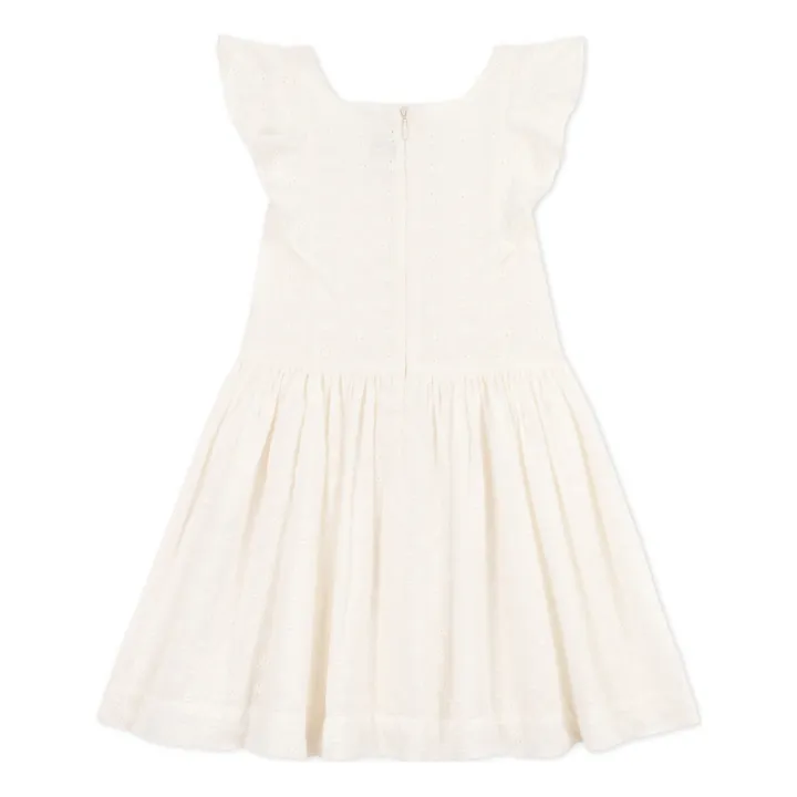 Petit Bateau Robe Broderie Anglaise | Ecru
