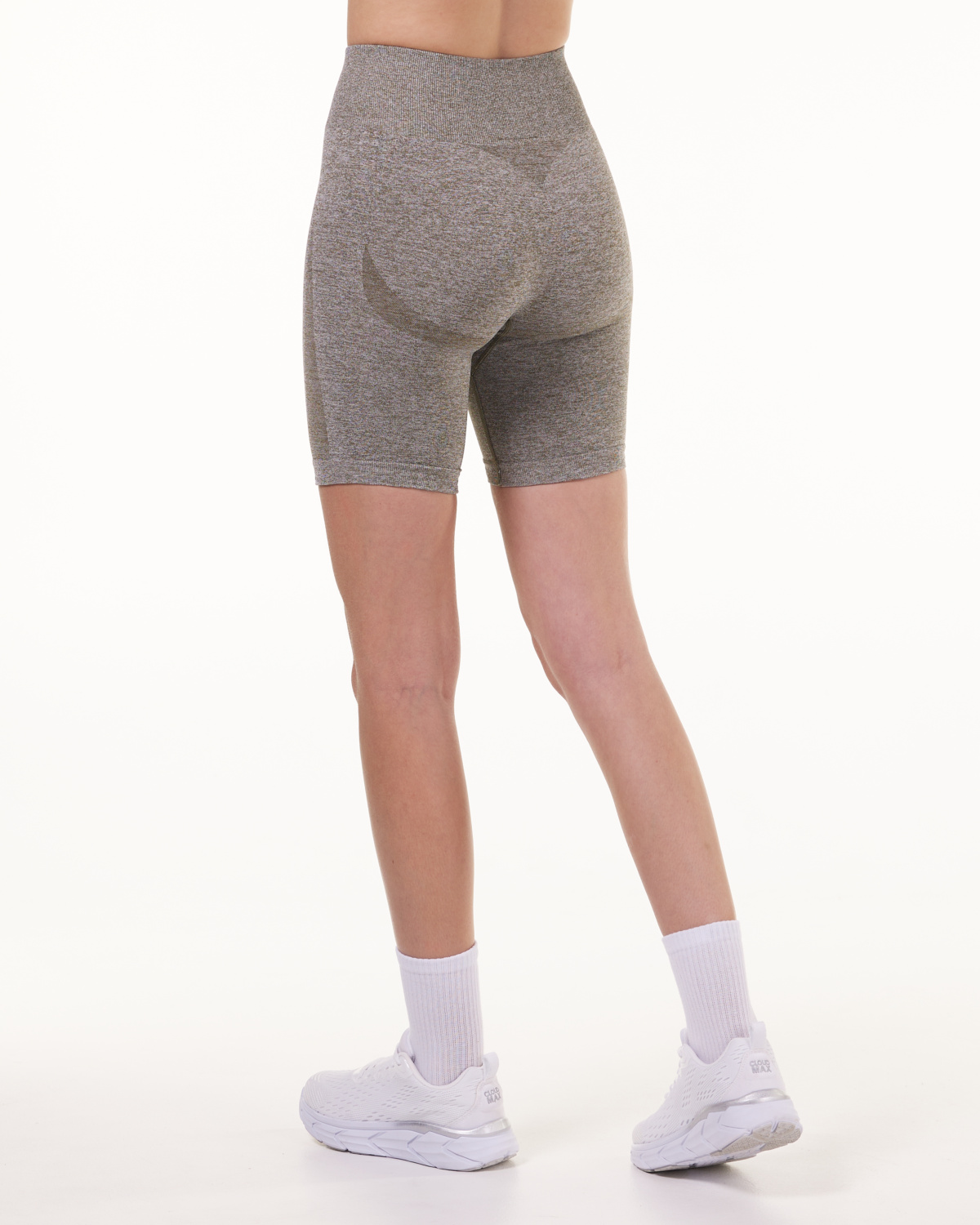 LEVITY Solar Seamless Shorts Green Burnt Marl