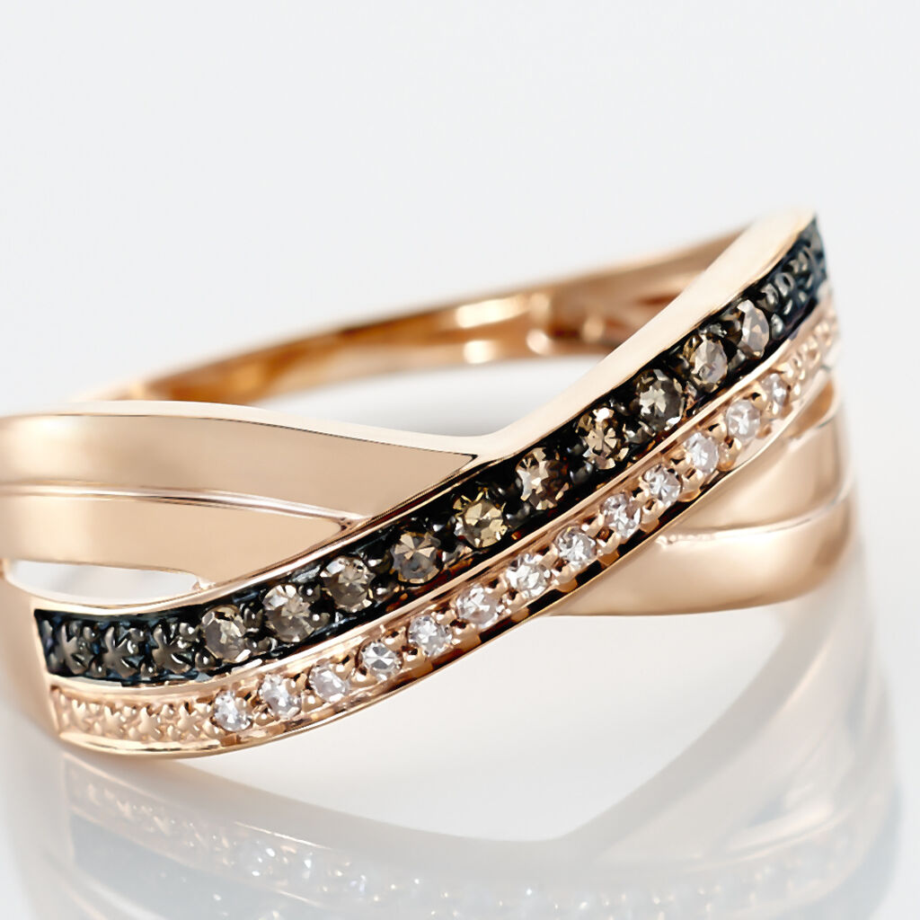 Bague Martika Or Rose Diamant