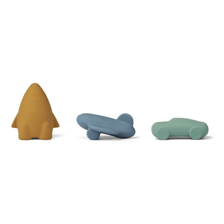 Liewood Jouets Jacob en caoutchouc naturel - Set de 3 | Blue multi mix