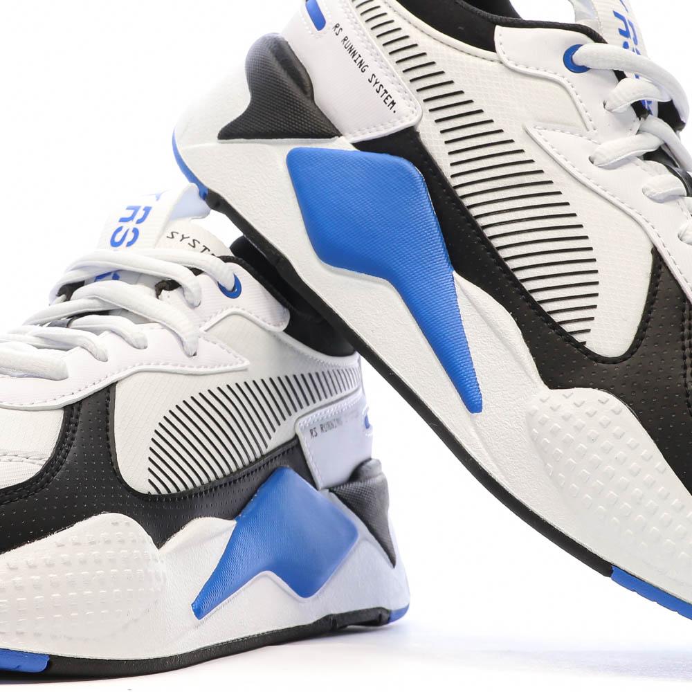 Puma Baskets Blanches/Noires/Bleu Homme Puma Rs-x Games