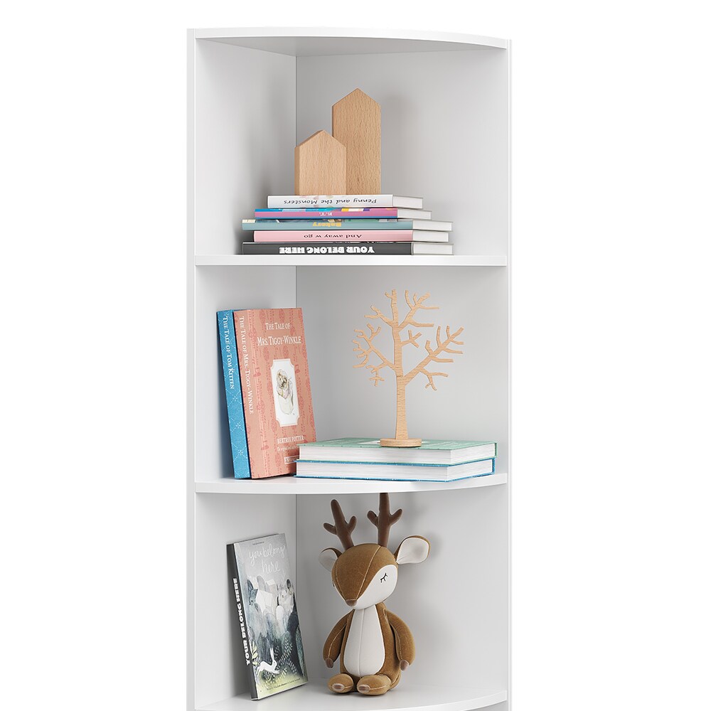Vicco Eckregal Kinderregal Kinderzimmerregal Ecki Weiß 180 x 40 cm Regal Ablage