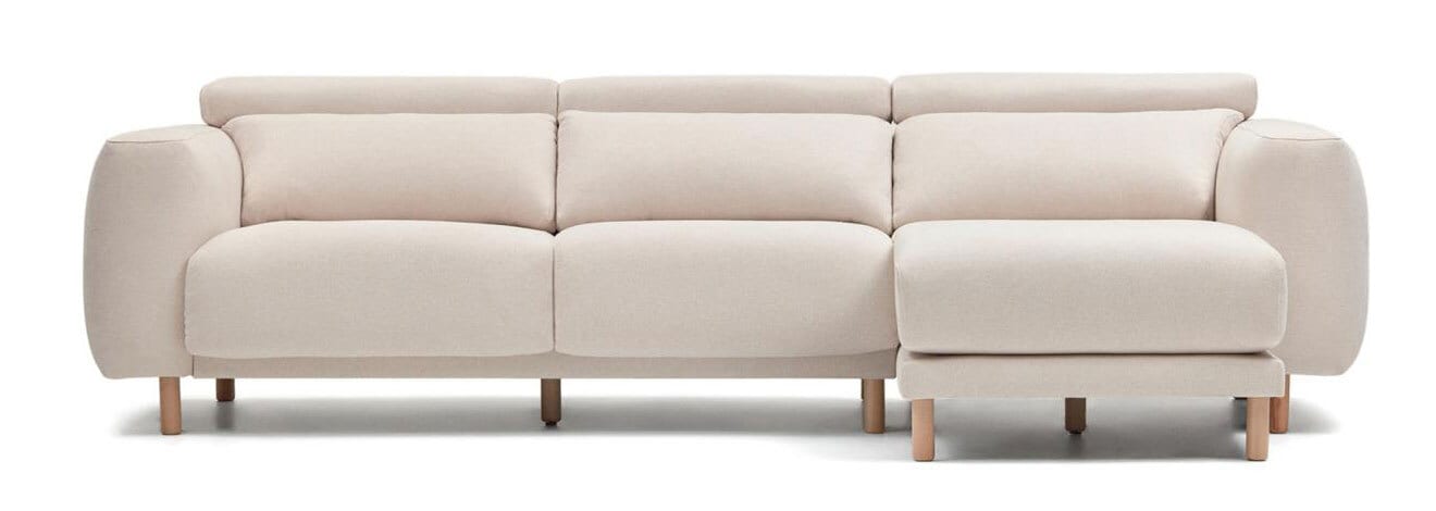 Kave Home Ecksofa SINGA naturweiß