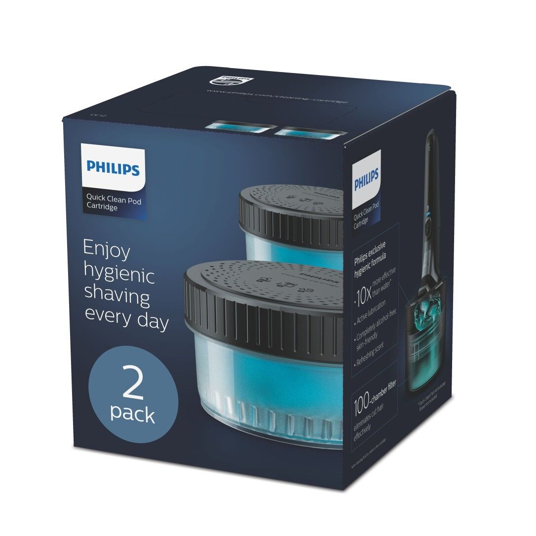 Philips Rasierer/Epilier-Zubehör CC12/50 Reinigungskartuschen (2 Stück)