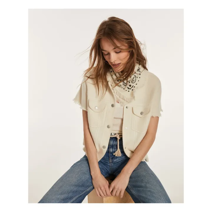 Kujten Veste Jessinda Cachemire | Blanc