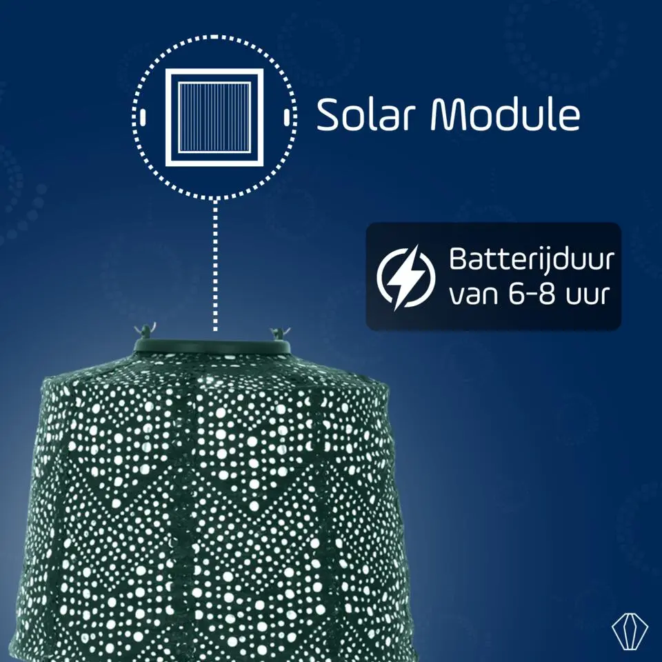 Lumiz Lampionnen op zonne energie - Tuinverlichting - Wenen Set - 3 stuks