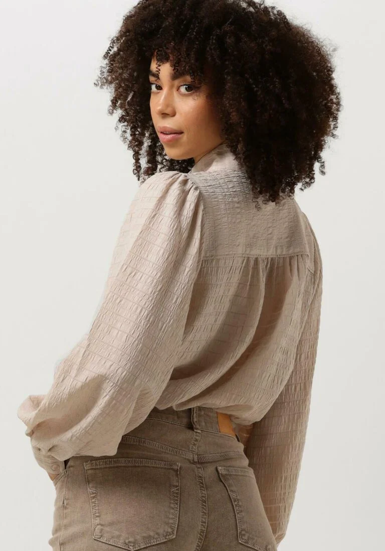 SECOND FEMALE beige second female blouse seer shirt