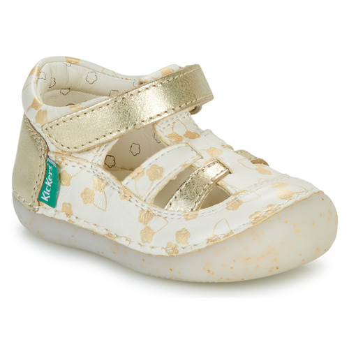 Kickers - SUSHY - Blanc / Doré