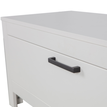 WOOOD TV-meubel Bonk mist grijs grenenhout 120x40 cm
