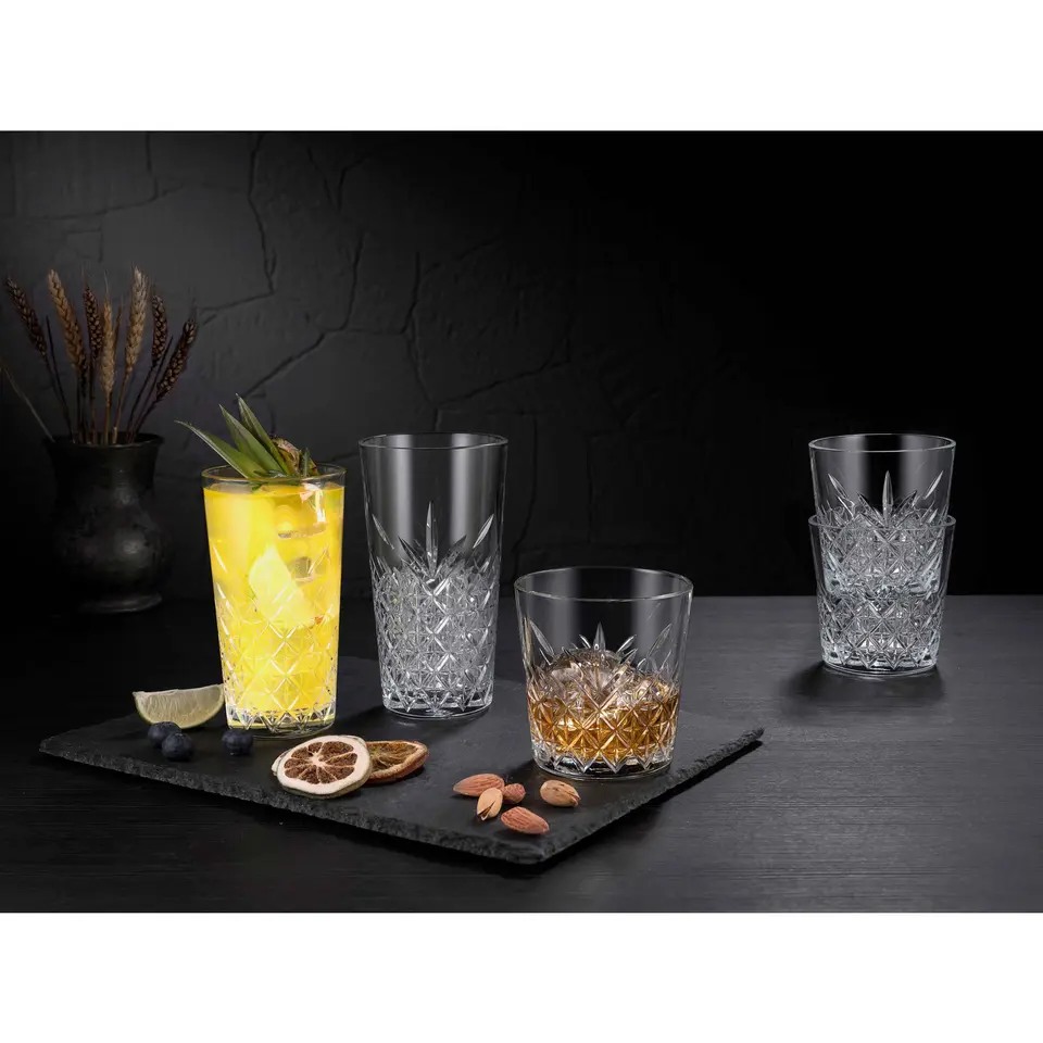 Pasabahce Whisky tumbler glazen - 6x - Timeless serie - 340 ml