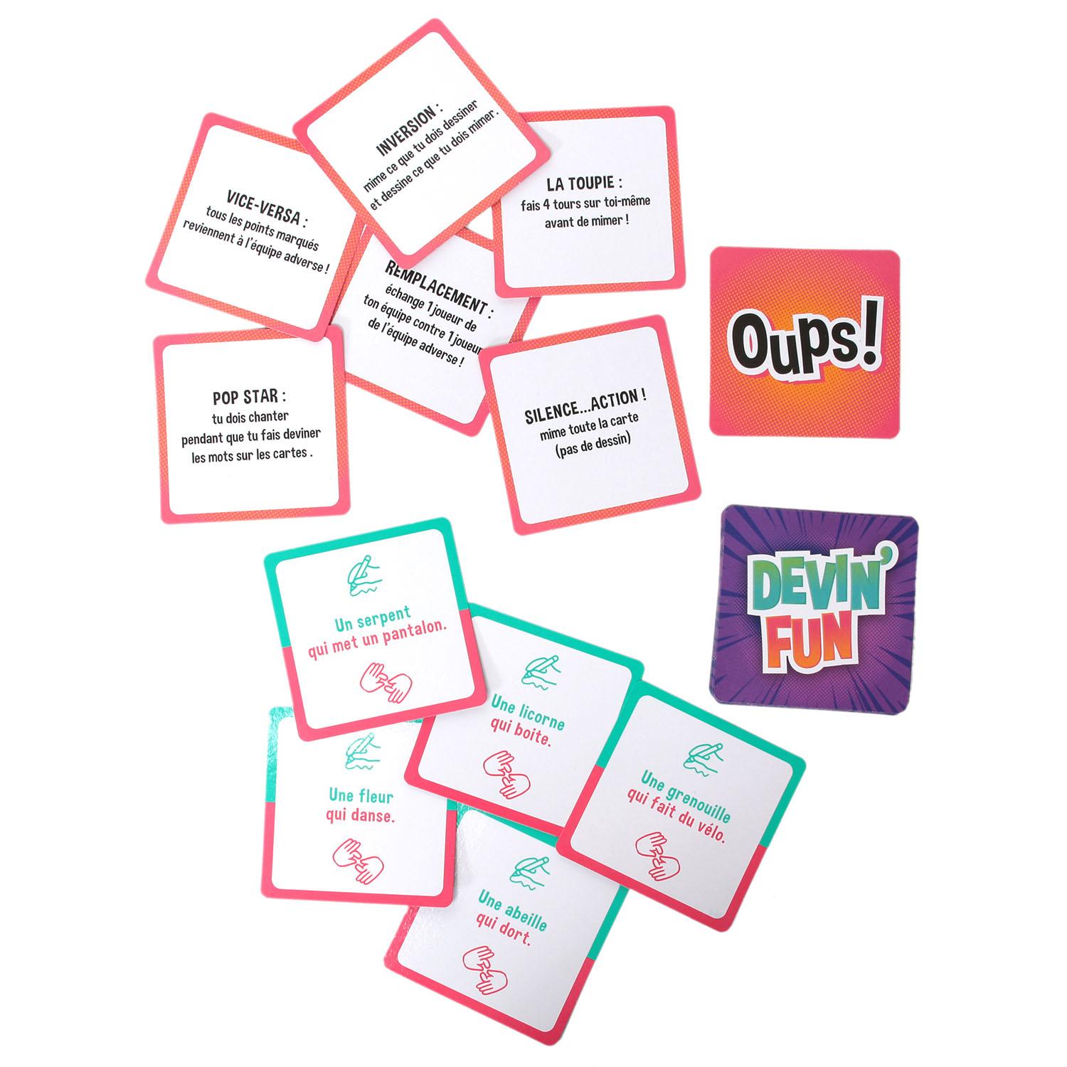 JEU DE CARTES DEVIN FUN X60 CARTES