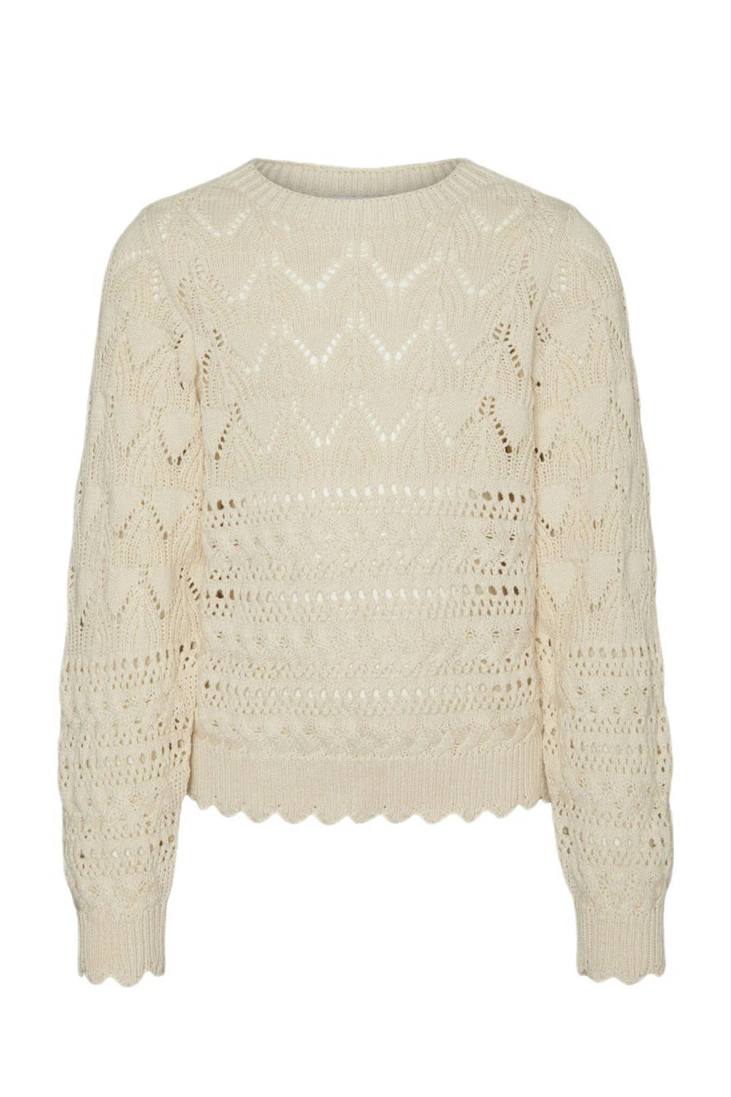 VERO MODA GIRL gebreide trui ecru