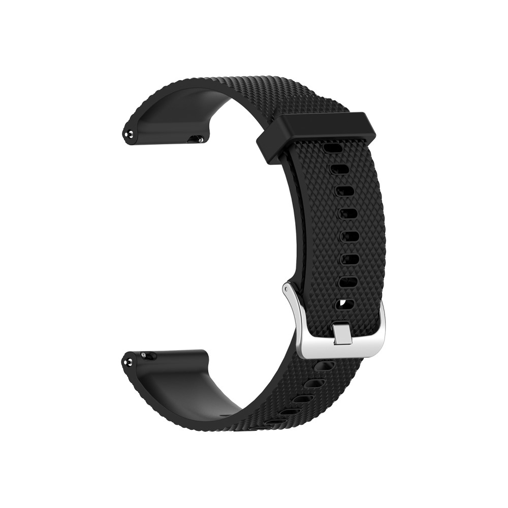 (Gr. M) Garmin Vivoactive 4 Sport Silikon Armband (Gelenkumfang 166 - 253 mm) - Schwarz