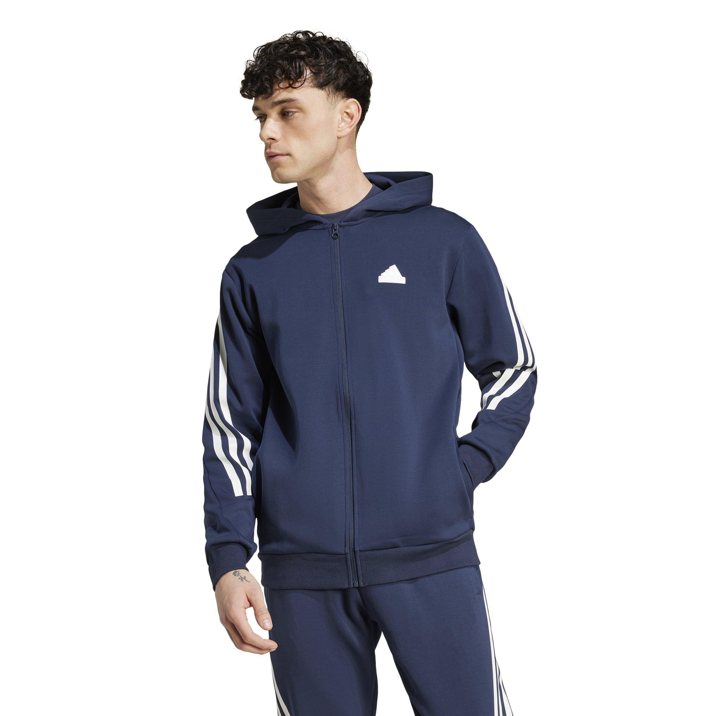 adidas Future Icons 3 Stripes Full Zip Hoodie Mens
