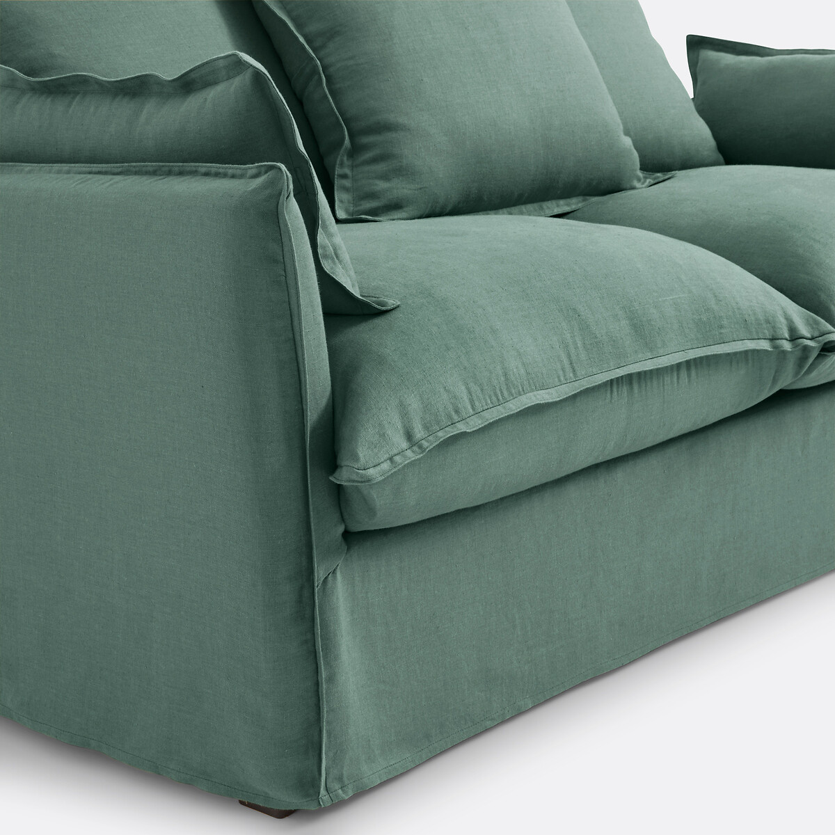 LA REDOUTE INTERIEURS<br>Slaapbank H14 cm, gekreukt linnen, Odna