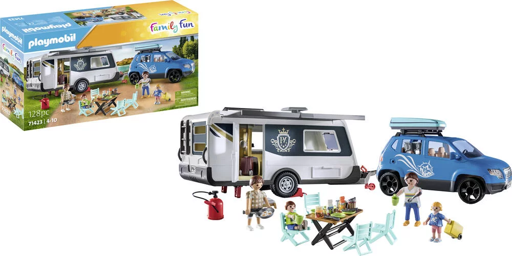 FAMILLE AVEC VOITURE ET CARAVANE 71423