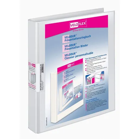 Veloflex Präsentationsringbuch VELODUR A4, weiß