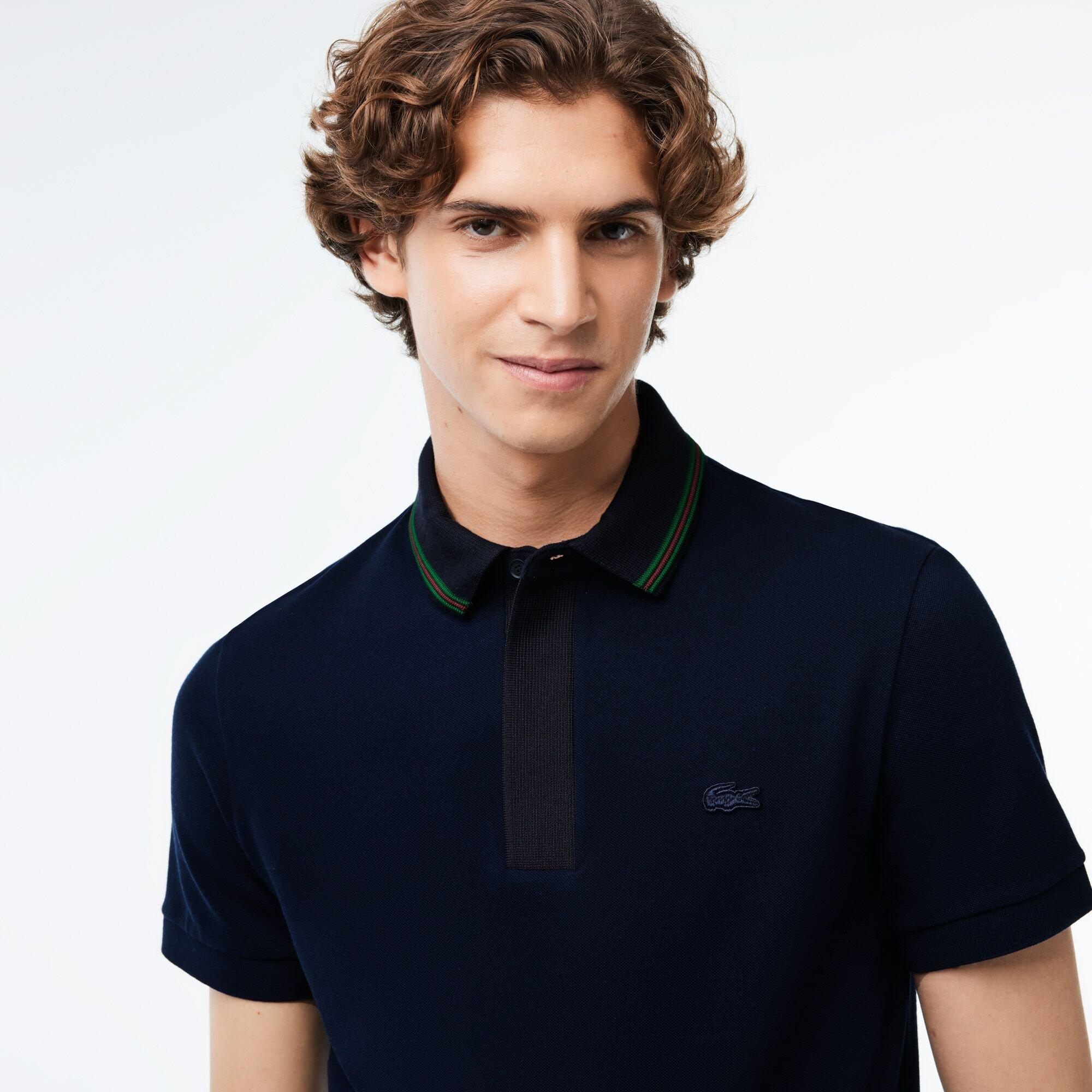 Lacoste Contrast Neck Smart Paris Polo