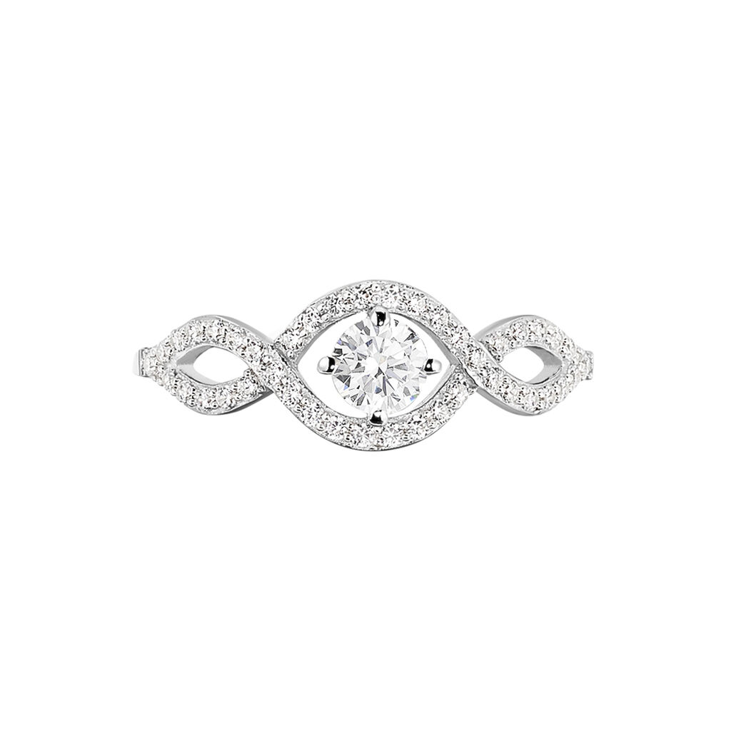 Bague Katerina Argent Blanc Oxyde De Zirconium