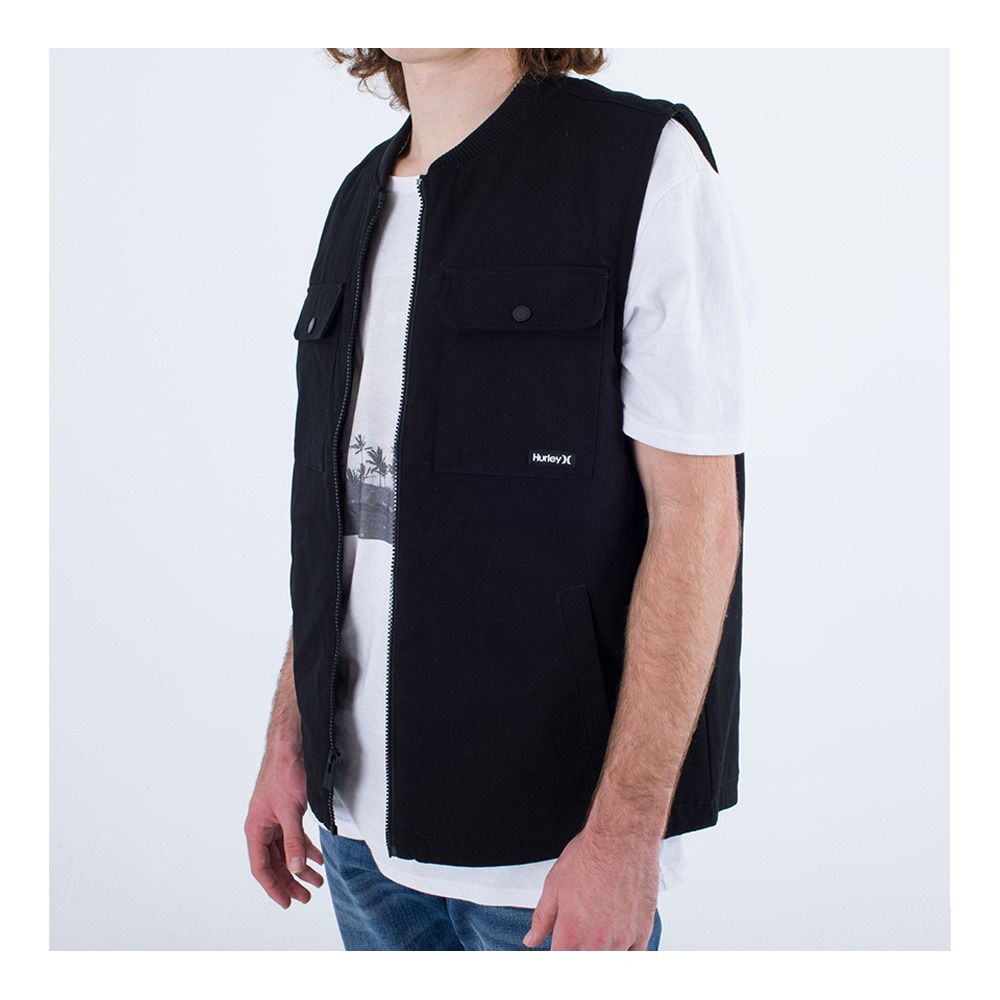 Hurley CHIP WORKER - Gilet Homme newprint/black/wht