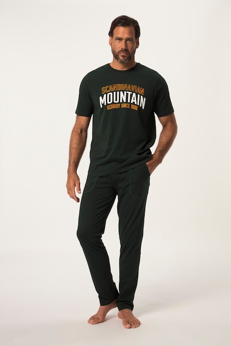 Schlafanzug, Homewear, OEKO-TEX, Zweiteiler, Halbarm-Shirt, Print
