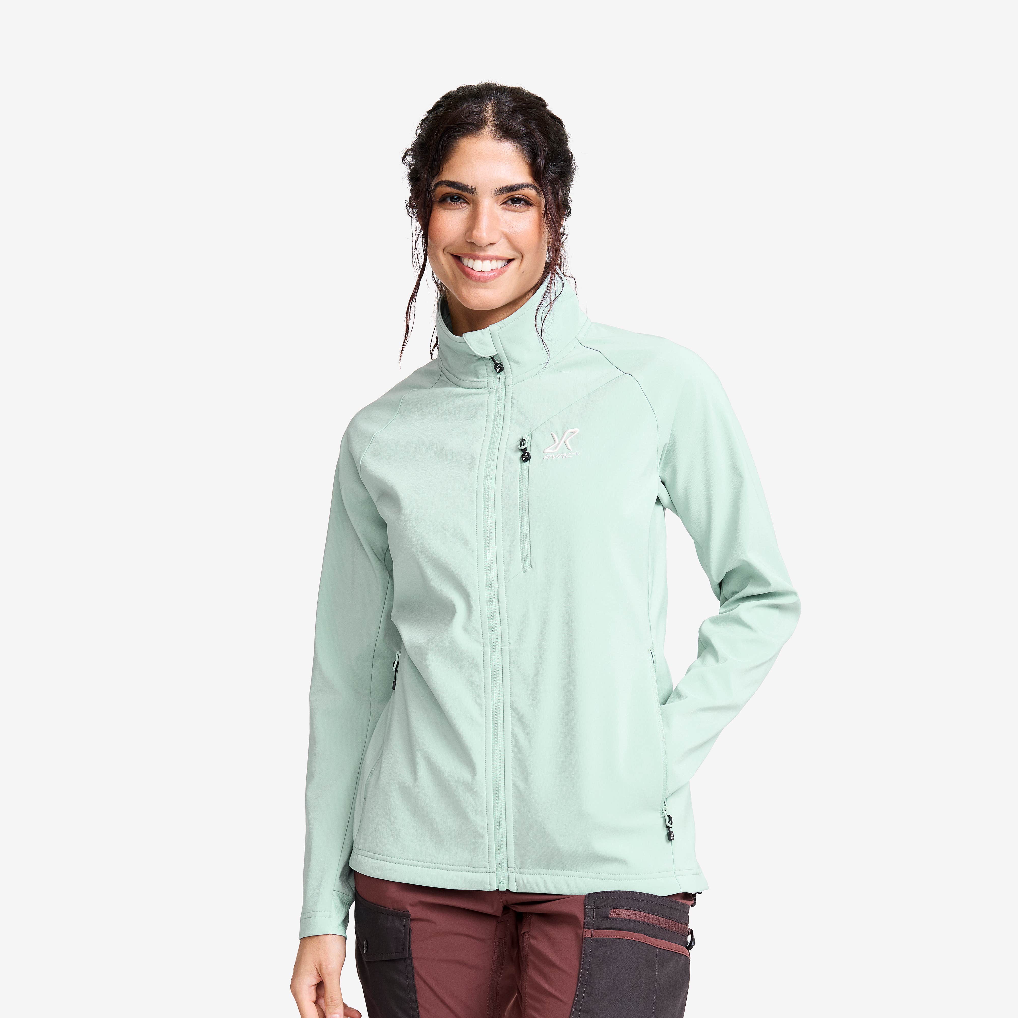 Exciter Light Softshell Jacket Dame Gray Mist