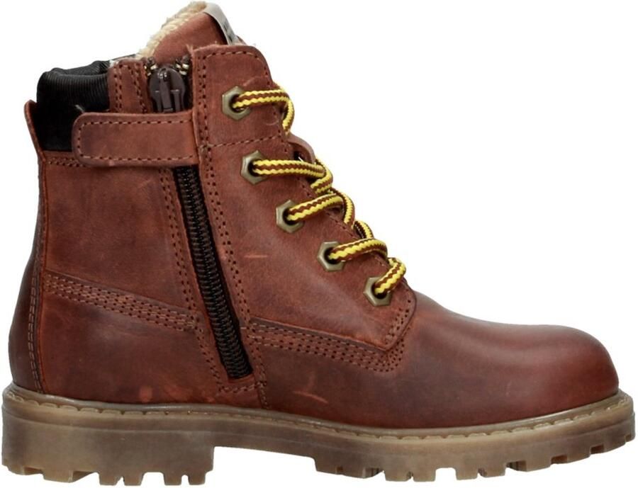 Develab 41073 Veterboots Laarzen Met Veters Jongens Cognac