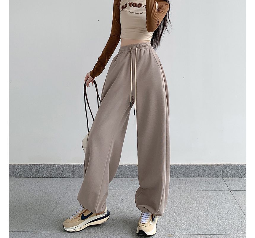 Yohana - Losse joggingbroek met trekkoord in de taille