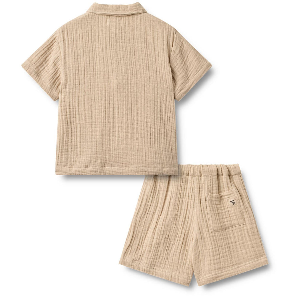 Køb Wheat Warm Sand Sæt Skjorte S/S & Shorts Svend