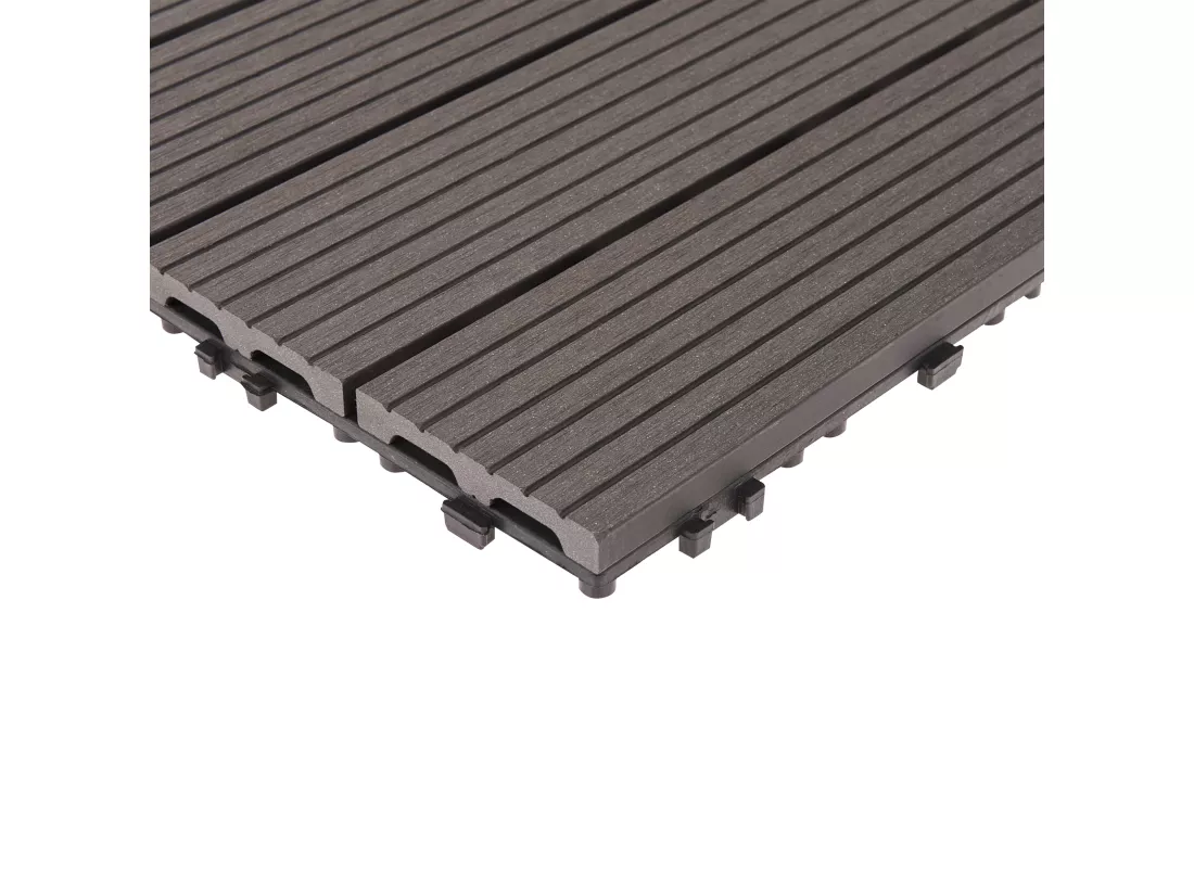 Caillebotis ATELETA Composite bois-plastique (WPC) Gris graphite