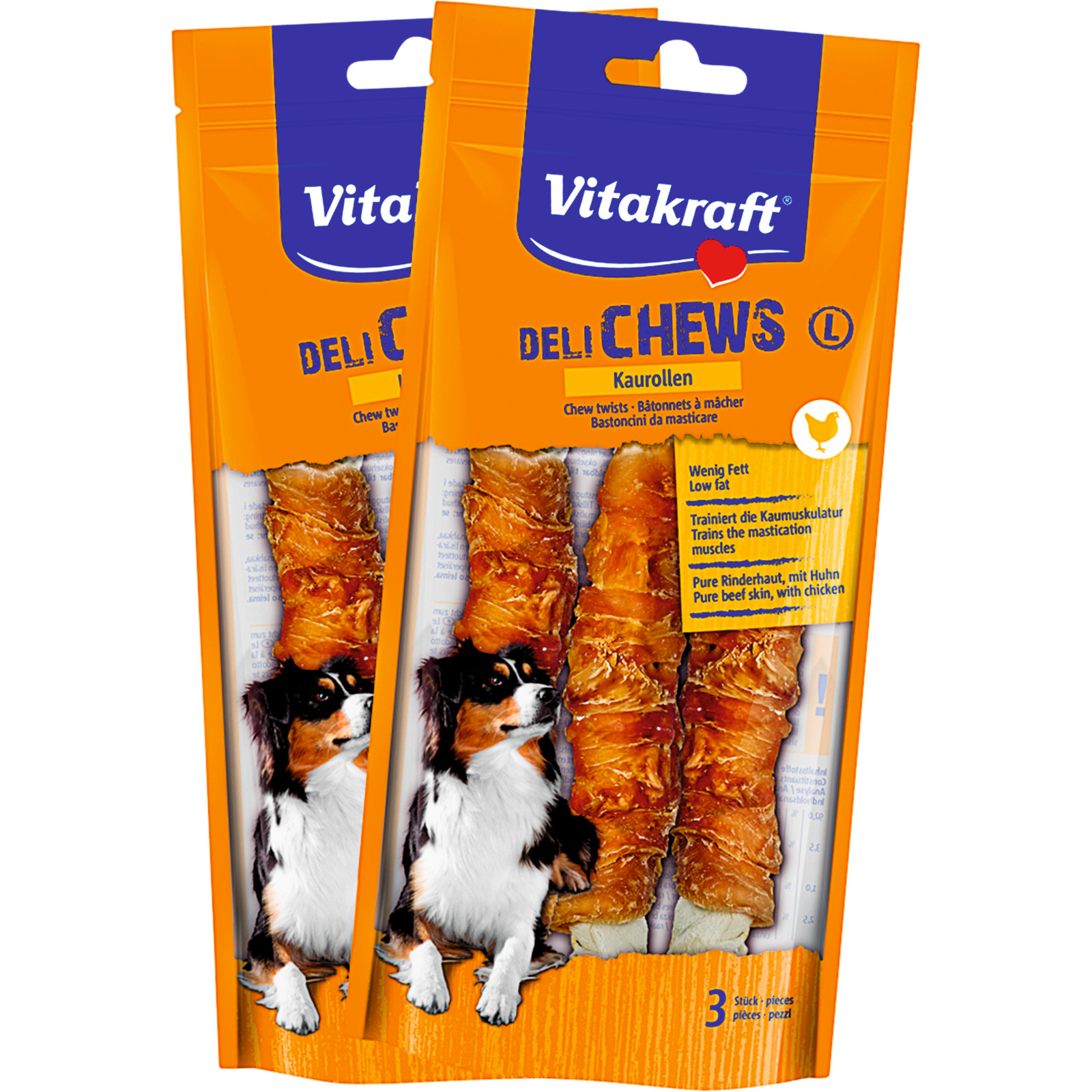 Vitakraft DeliChews Kaurollen Huhn 2 x 140 g
