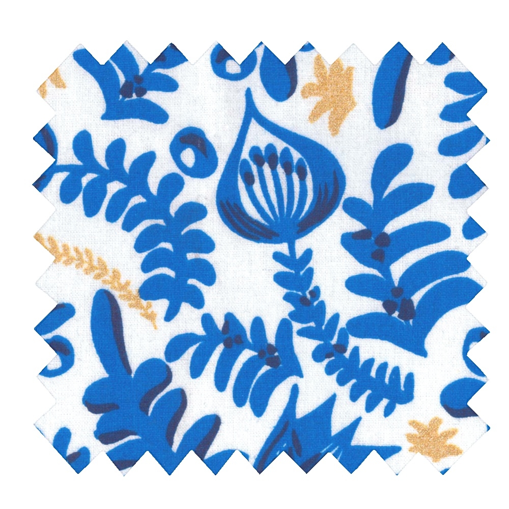 Tissu Enduit Au Mètre Passion Bleue