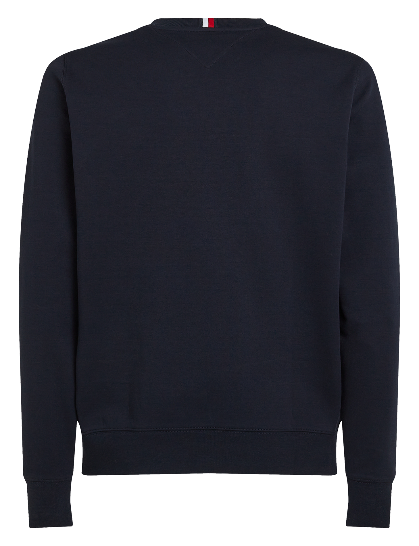 Sweat col rond droit en coton mélangé | Bleu