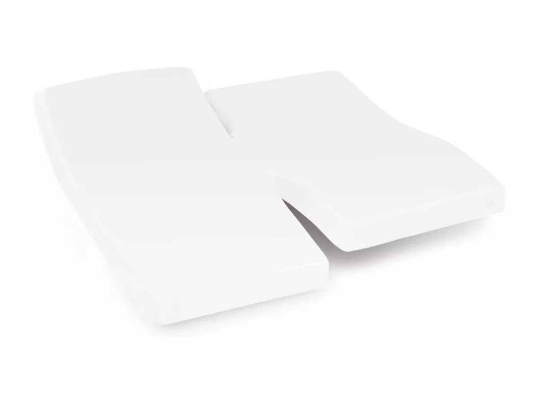 Protège matelas imperméable 2x90x200 cm lit articulé TPR bonnet 30cm ARNON molleton coton contrecollé polyuréthane