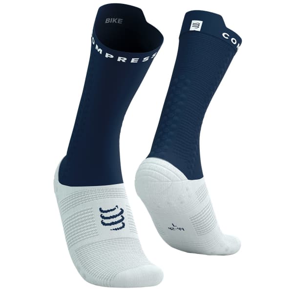 Chaussette vélo COMPRESSPORT PRO RACING SOCKS V4.0 BIKE BLUES/WHITE