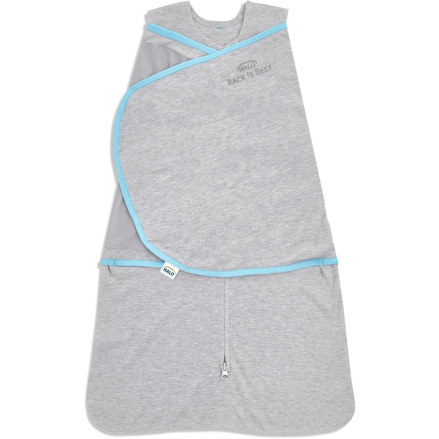 HALO® SleepSack® Ideal Temp Wickelschlafsack Heather GrayAqua