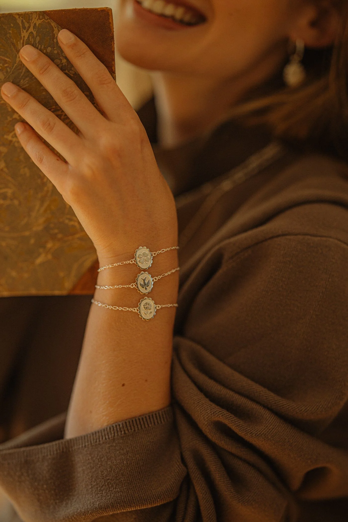 THÉMIS - Bracelet trèfle plaqué argent | Argent