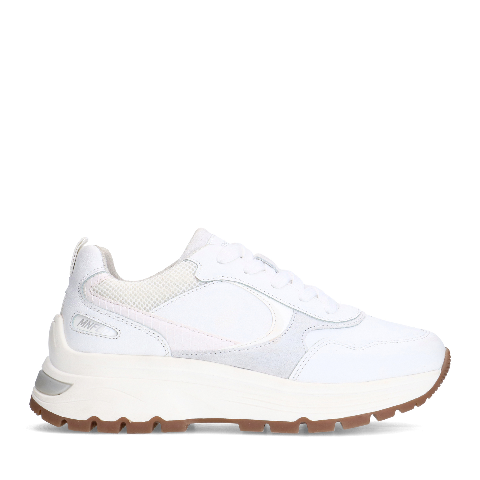 Witte leren sneakers