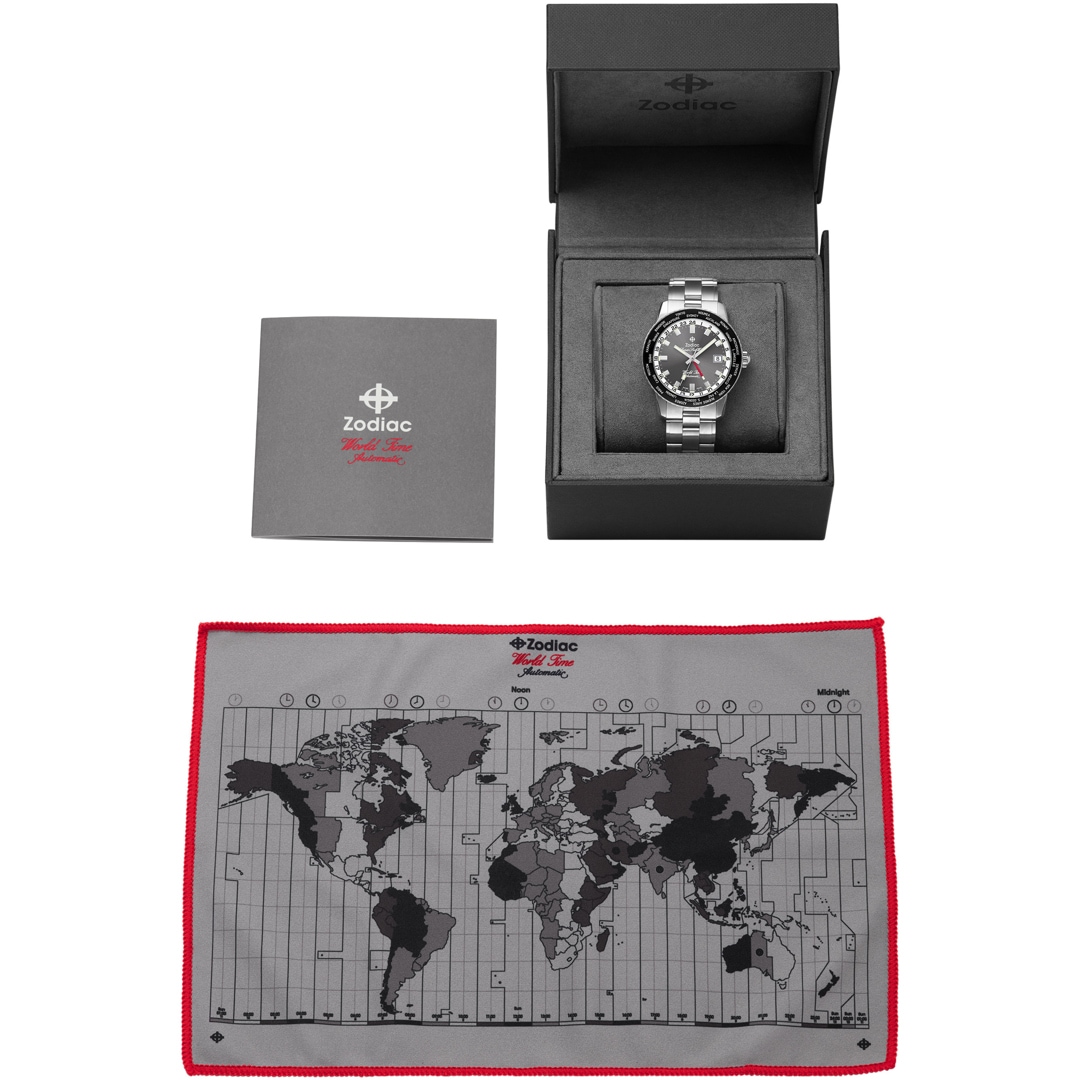 Zodiac Super Sea Wolf GMT World Time Automatic
