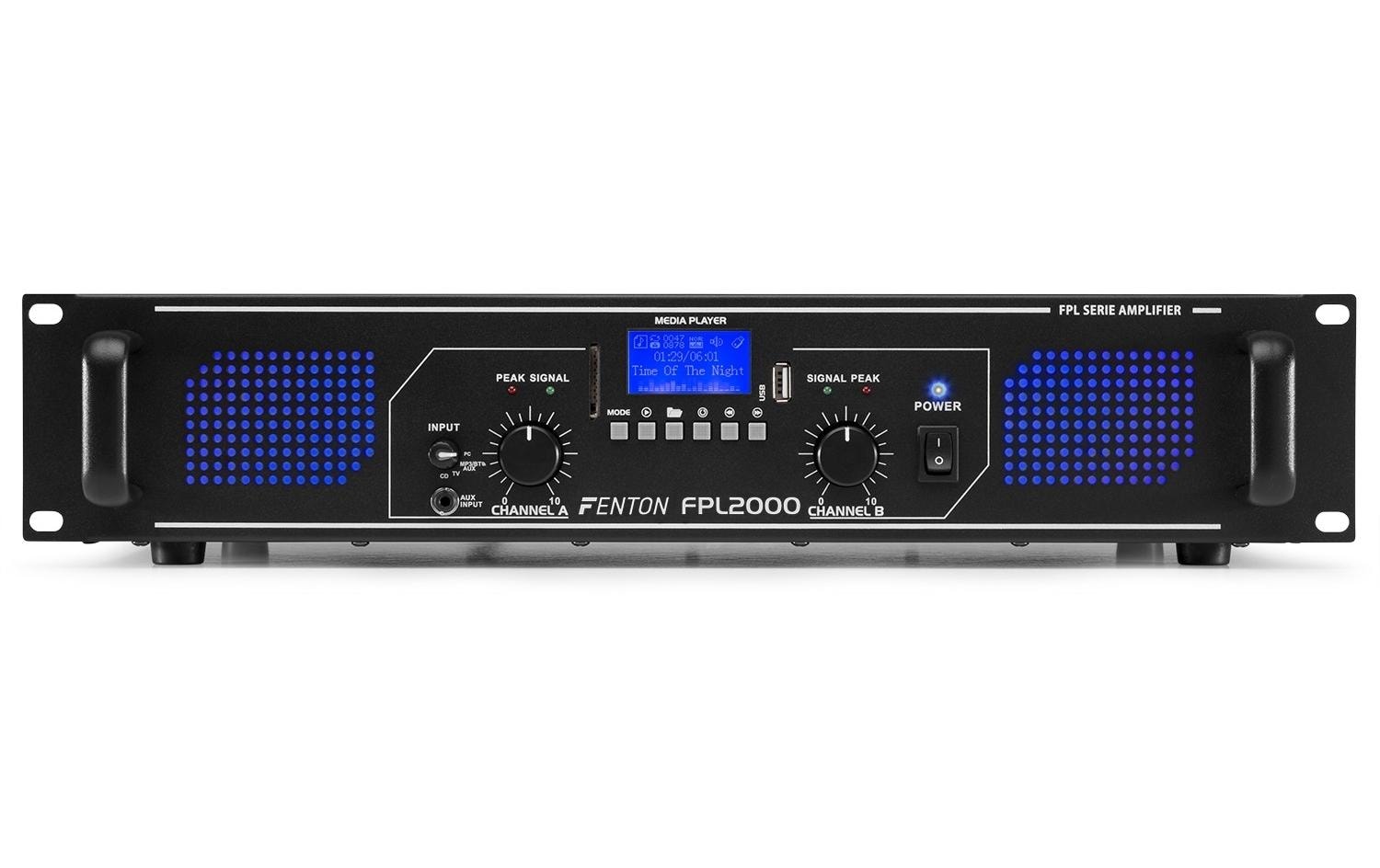 Endstufe FPL2000<br>Digitalverstärker mit Bluetooth und MP-Player