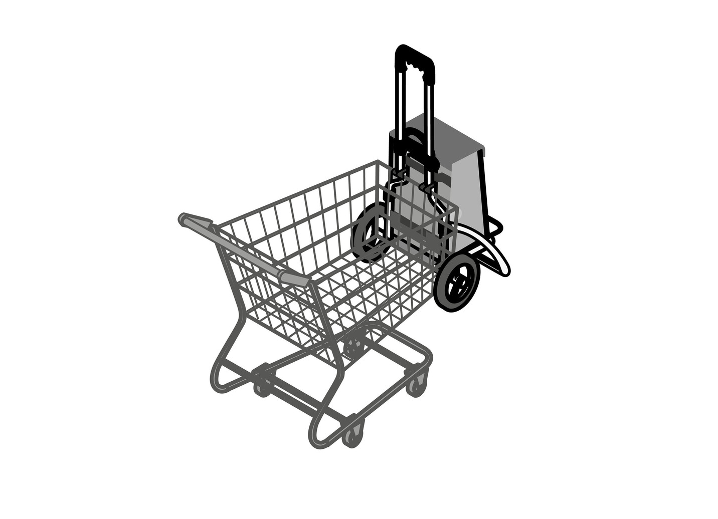 Leichter und leiser Einkaufsroller Royal Shopper