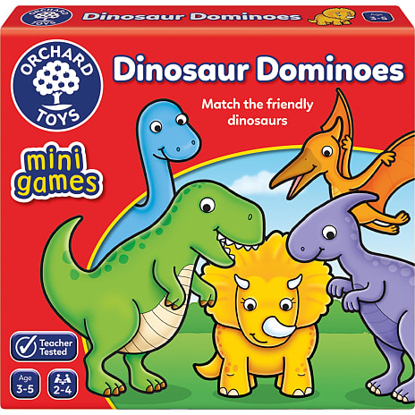 Orchard Toys Dinosaur Dominoes mini spil