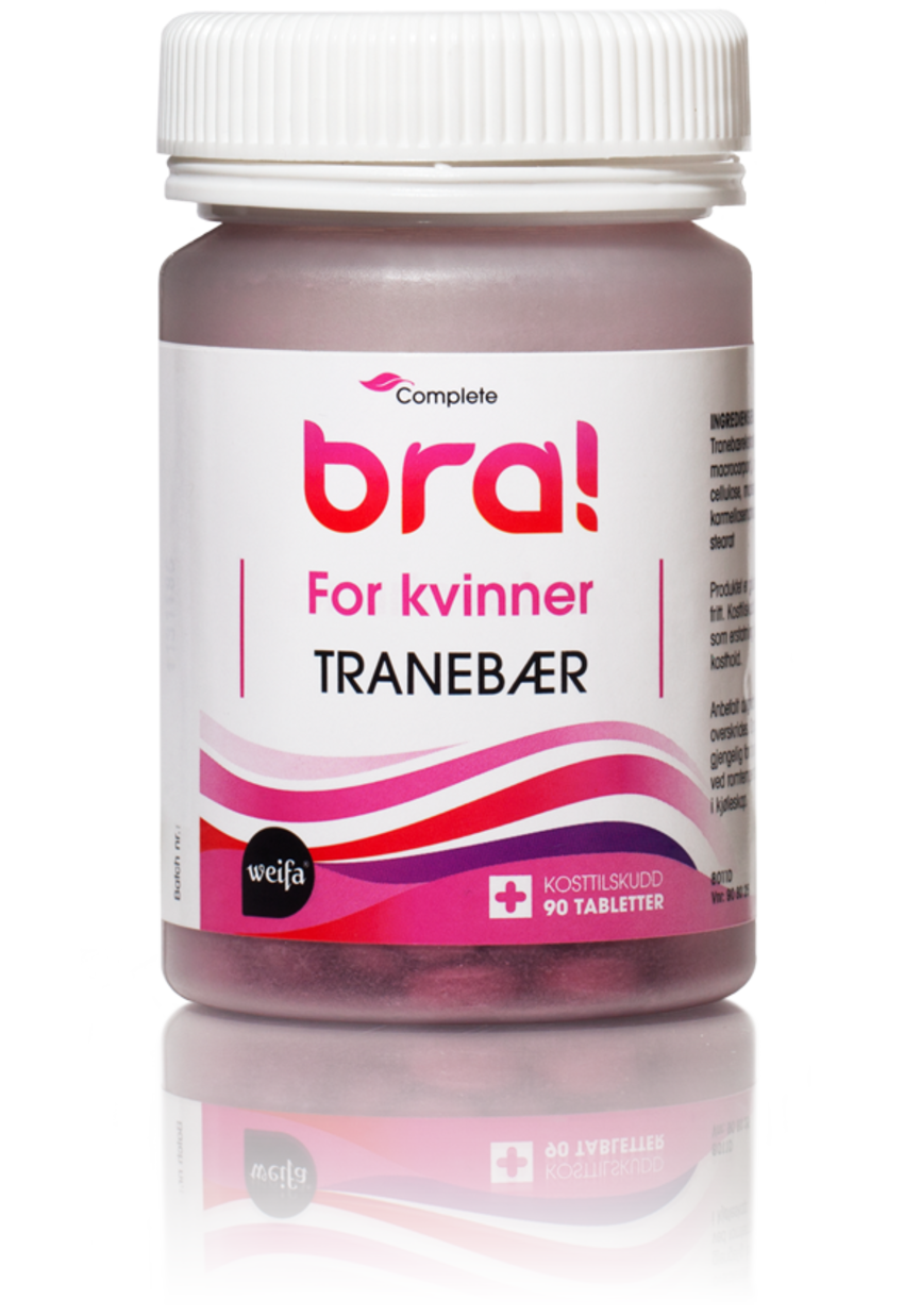 Complete Bra tranebær 90 tabletter
