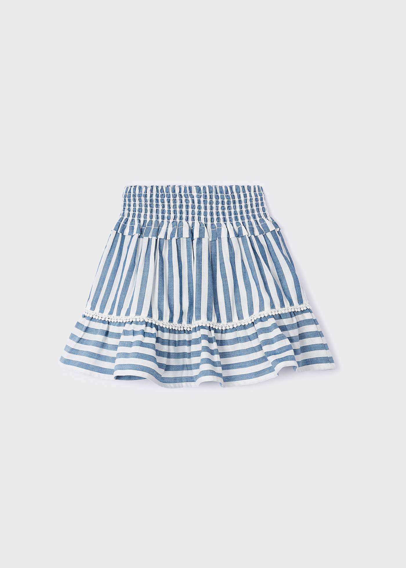 Saia de algodão estampada para meninas